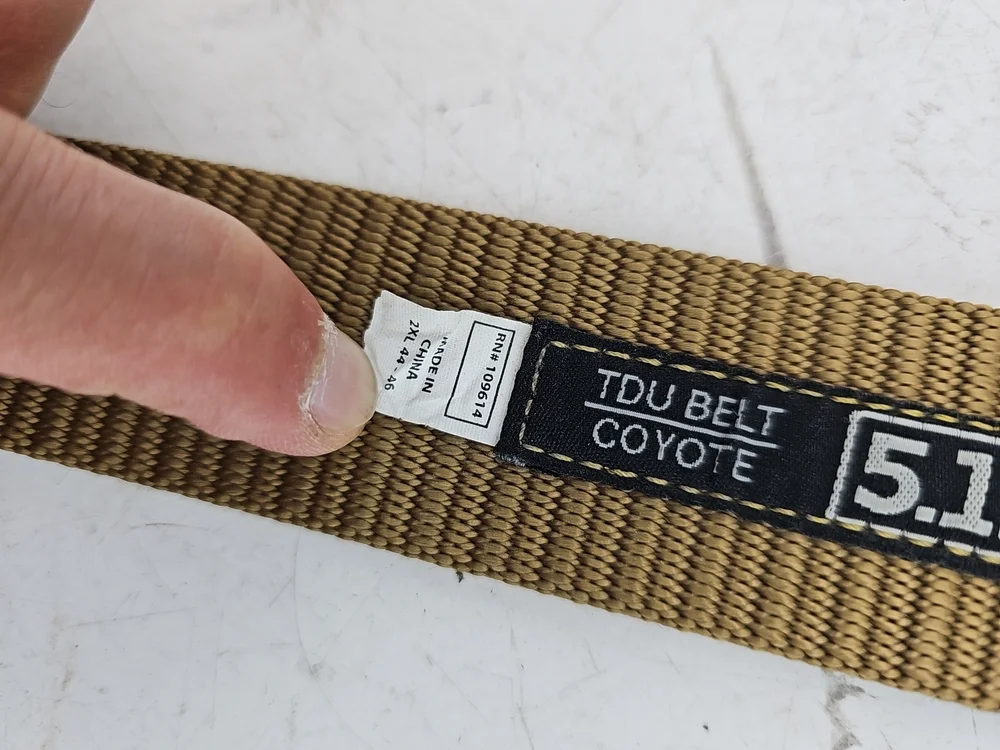 5.11 Tactical TDU Belt Coyote Tan